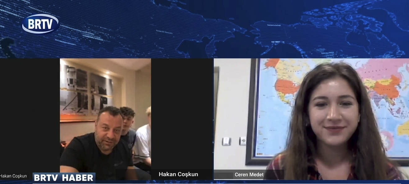 Mr. Hakan Coşkun on BRTV screens after the 2022 Qatar World Cup.